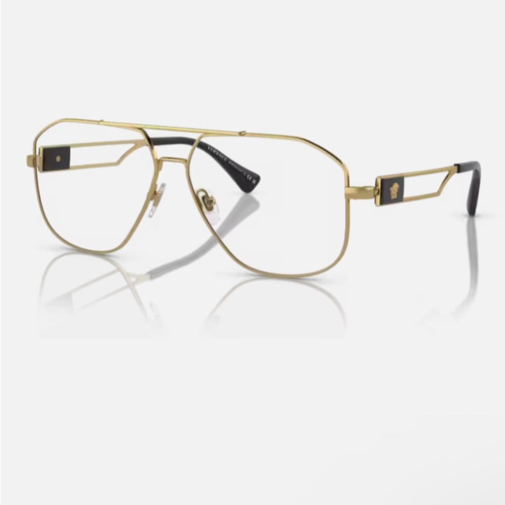 Versace Gold and Black Men's Glasses